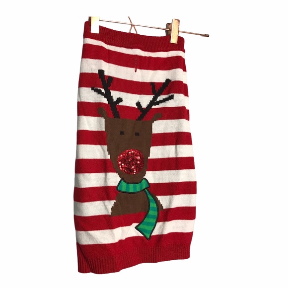 Pet Holiday Collection Sequin Nose Dog Sweater - Picture 2 of 10